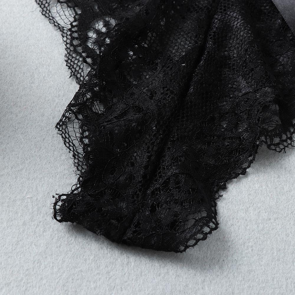 Lingerie Transparent Lace Flowers Sexy Thong Women's Underwear G String Hollow Bow Panties