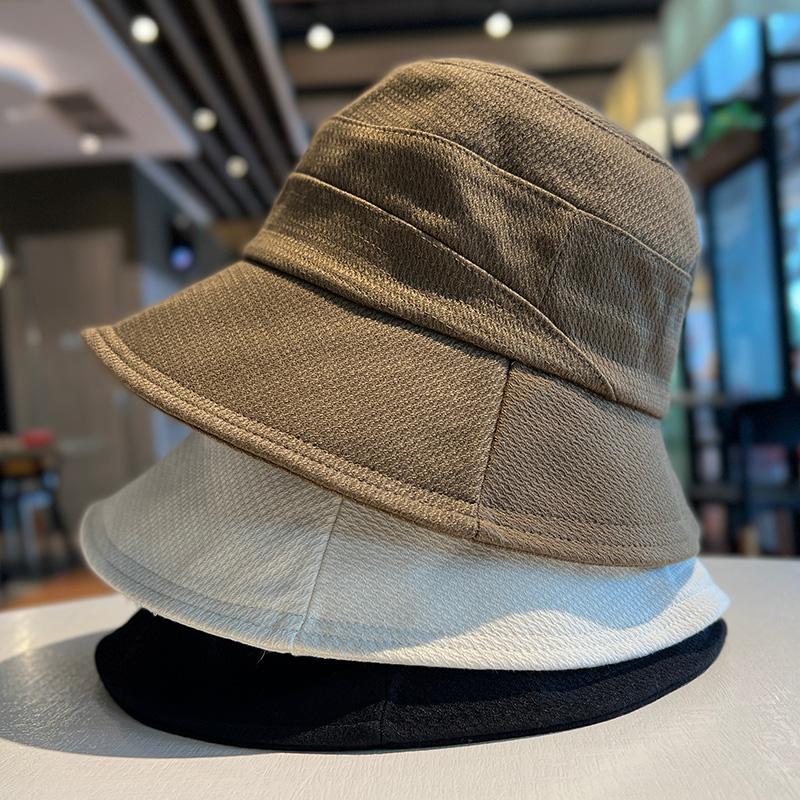 Spring and Autumn Face Cover Big Eaves Fisherman Hat Children Spring and Autumn New Versatile Sunscreen Shade Hat Show Washbasin Hat Foldable