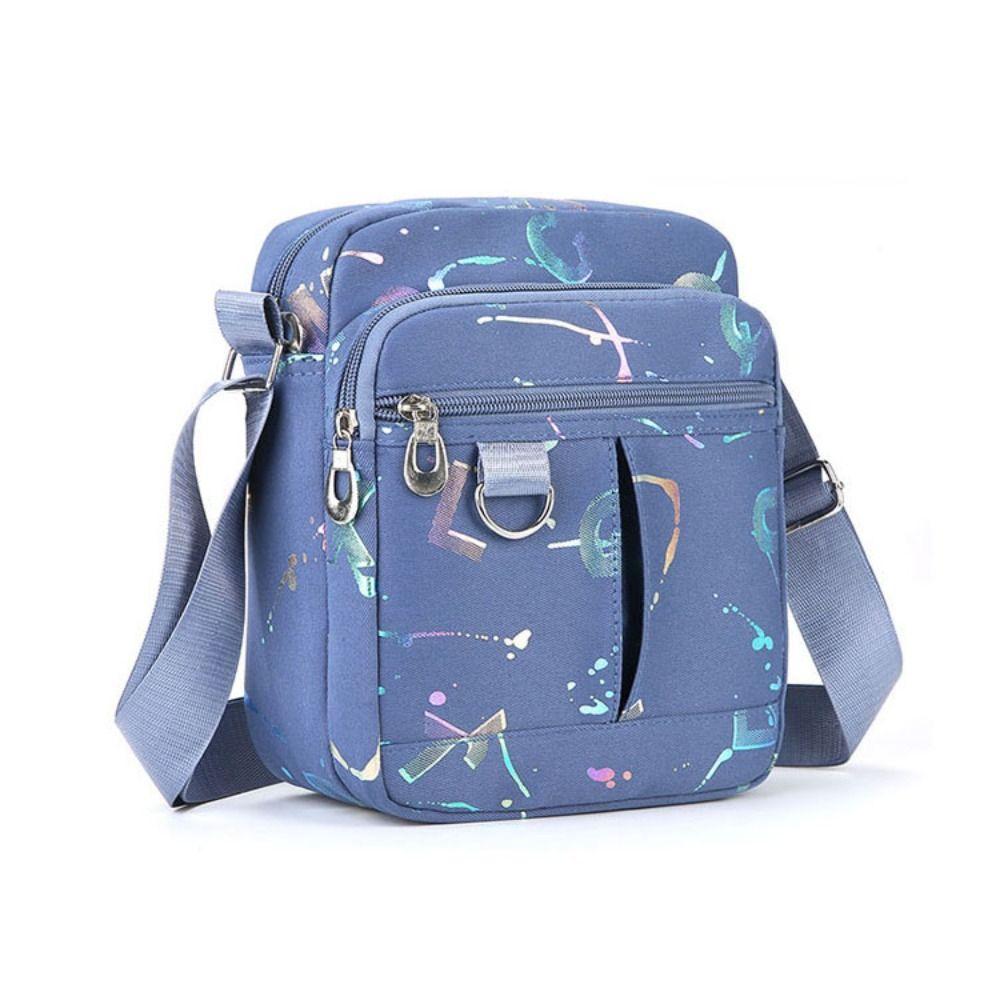 Нейлоновая сумка через плечо с принтом и несколькими карманами, легкая повседневная сумка через плечо, подарок на День матери