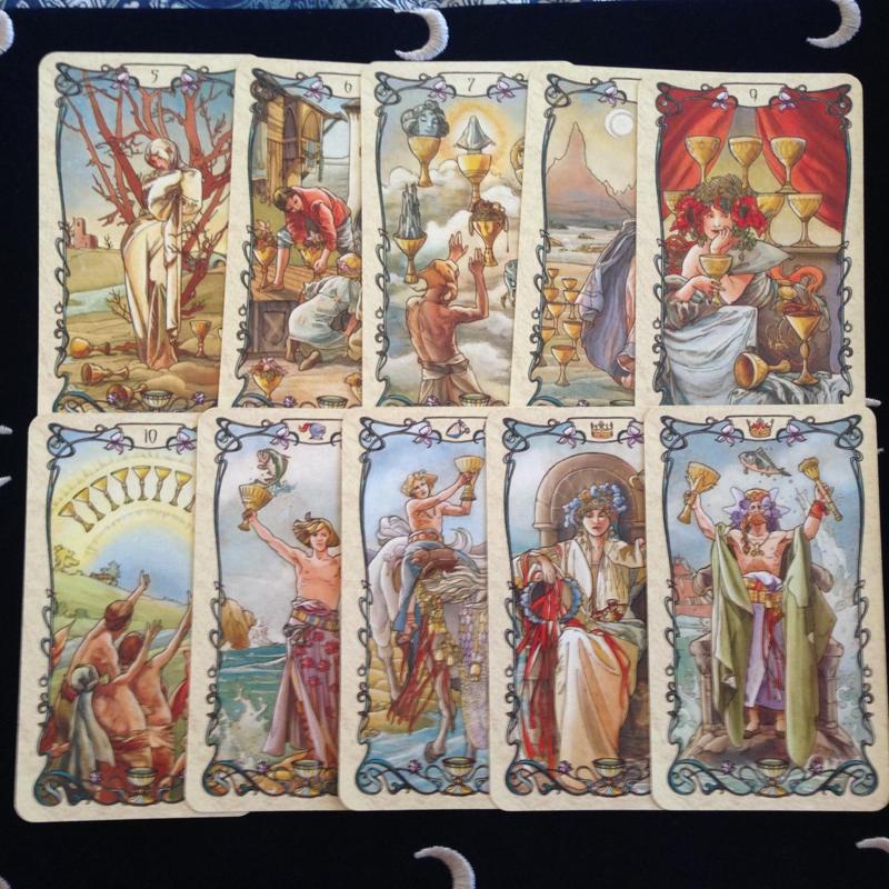 Mucha Tarot Cards English Version Board Game Card