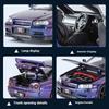1/32 Nissan GTR R34 Skyline Суперкар Сплав Металл Литье под давлением Модель Автомобиля Звук и Свет Праздничный Подарок Парню Коллекция Хобби Украшения