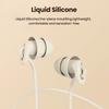 Soft Silicone Wired Headphones Noise Canceling Headset with Mic Wired Headset Earphones  in-Ear Use