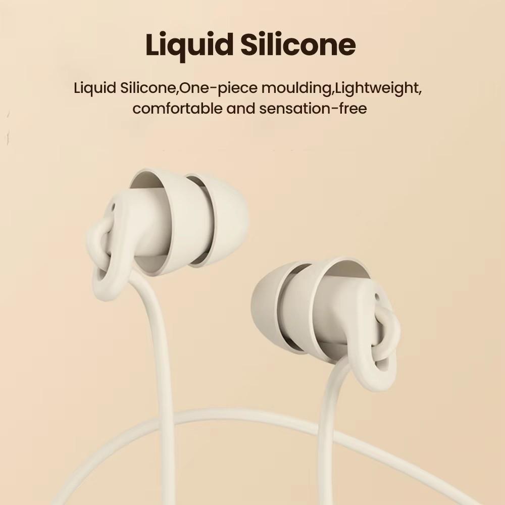 Soft Silicone Wired Headphones Noise Canceling Headset with Mic Wired Headset Earphones in-Ear Use