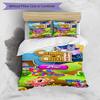 3pcs Duvet Cover Set (1*Duvet Cover + 2*Pillowcase, Without Core), Candy Crush Saga Print Bedding Set, Bedroom Decor, All‑Season, Birthday Gift