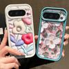 Рельефный цветочный узор однотонный мягкий силиконовый чехол для телефона Google Pixel 9 8 Pro Xl 8a противоударный матовый защитный чехол для линз от падения