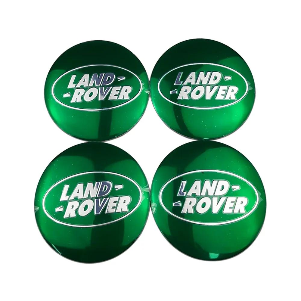 65mm Wheel Center Hub Caps Stickers Badge Emblem For Land Rover Sport Range Rover 2 3 4 Freelander 1 Defender Evoque Accessories FG4