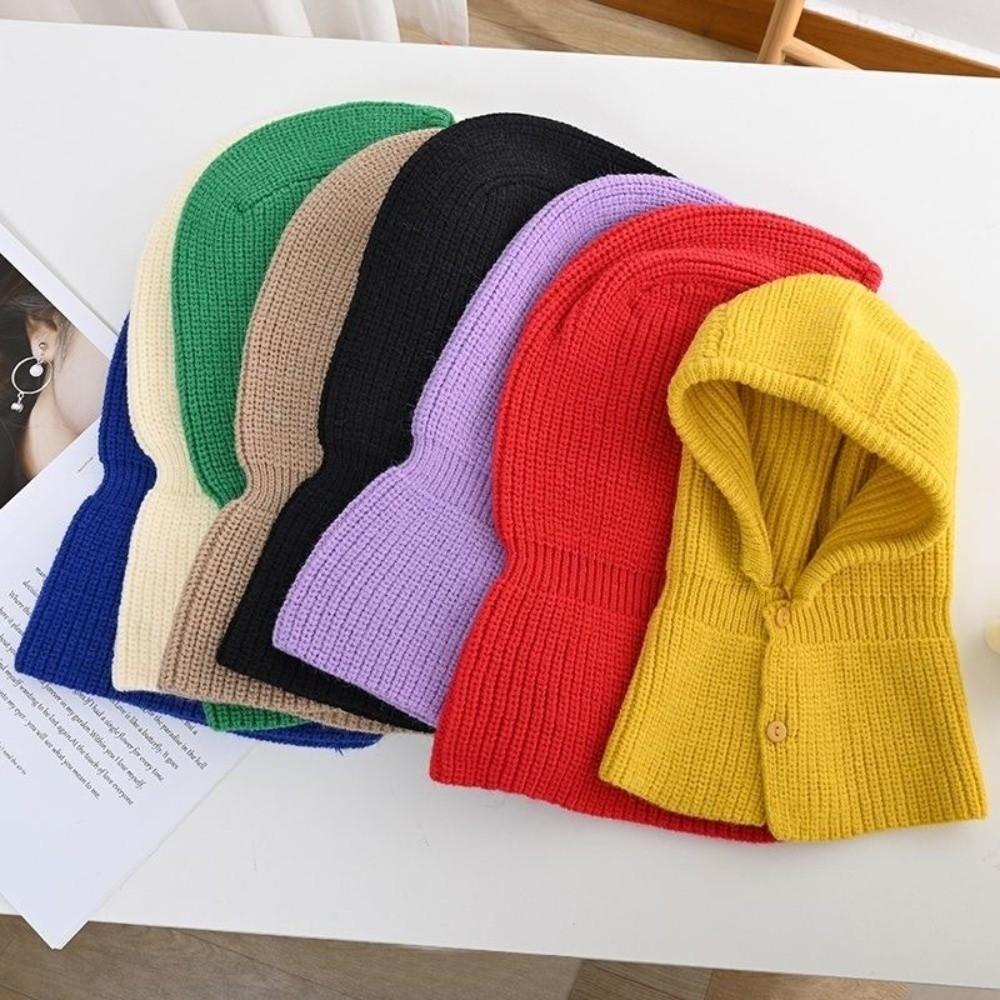 Thickened Kids Balaclava Hat Coldproof Beanie Cap Cute Winter Hat  Newborn Toddler