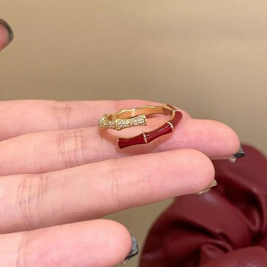 Кольцо Ankola Red Drop Oil Open Ring: Женская коллекция осень/зима: модная, универсальная и изысканная