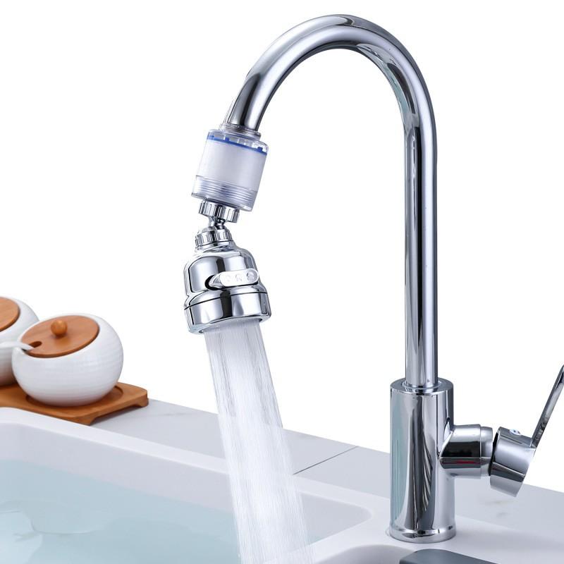 Kitchen Faucet Sprayer Attachment With Filter 3-Mode Adjustable Spray Rotating Extension Sink Water Pressure Boost