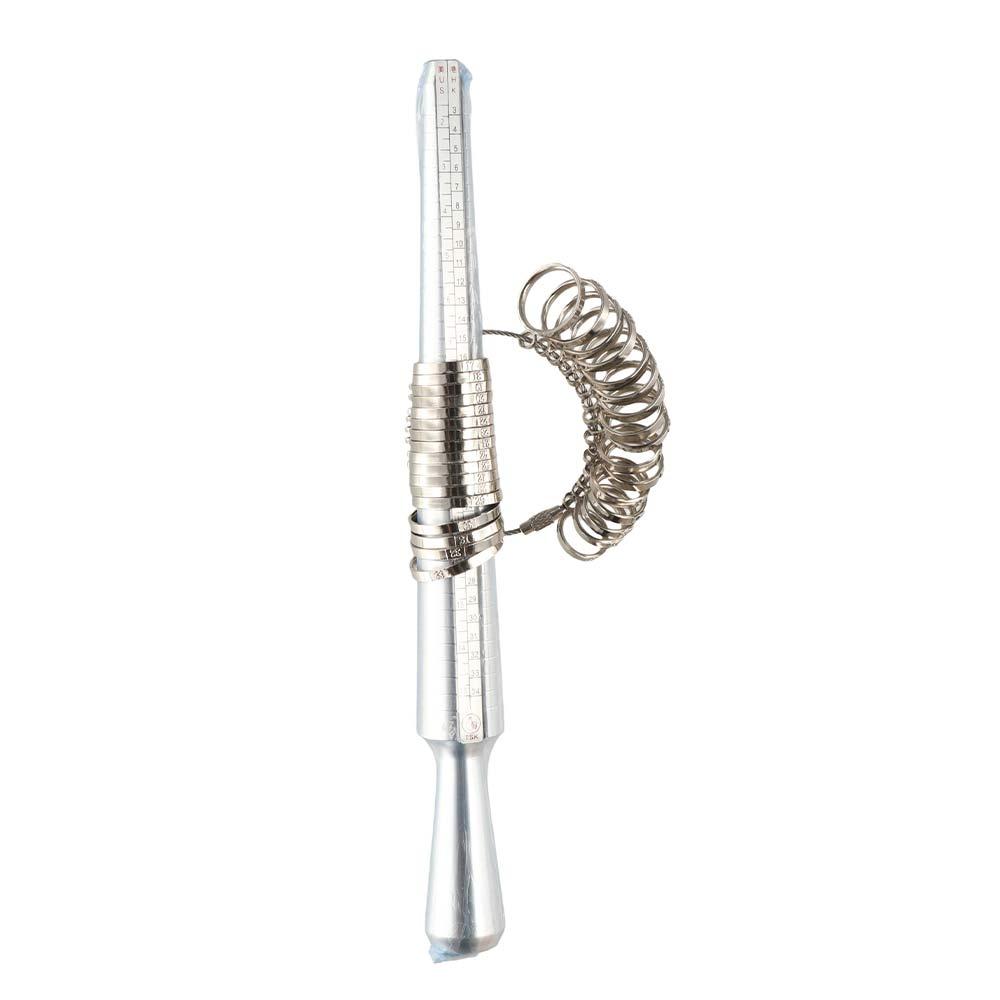 Прочный инструмент для измерения оправки колец с измерителем пальцев для измерения размеров ювелирных изделий