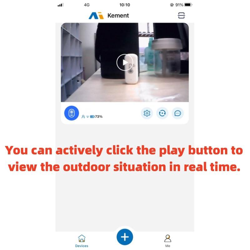 Умный беспроводной видео дверной звонок, цифровой визуальный домофон, WI-FI дверной звонок, водонепроницаемая электронная камера безопасности для швейцара