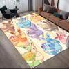 Eevee Pokemon2 Square Area Rug, Non-Slip Floor Mat for Home Decor, Perfect Gift for Eevee Fans.chl