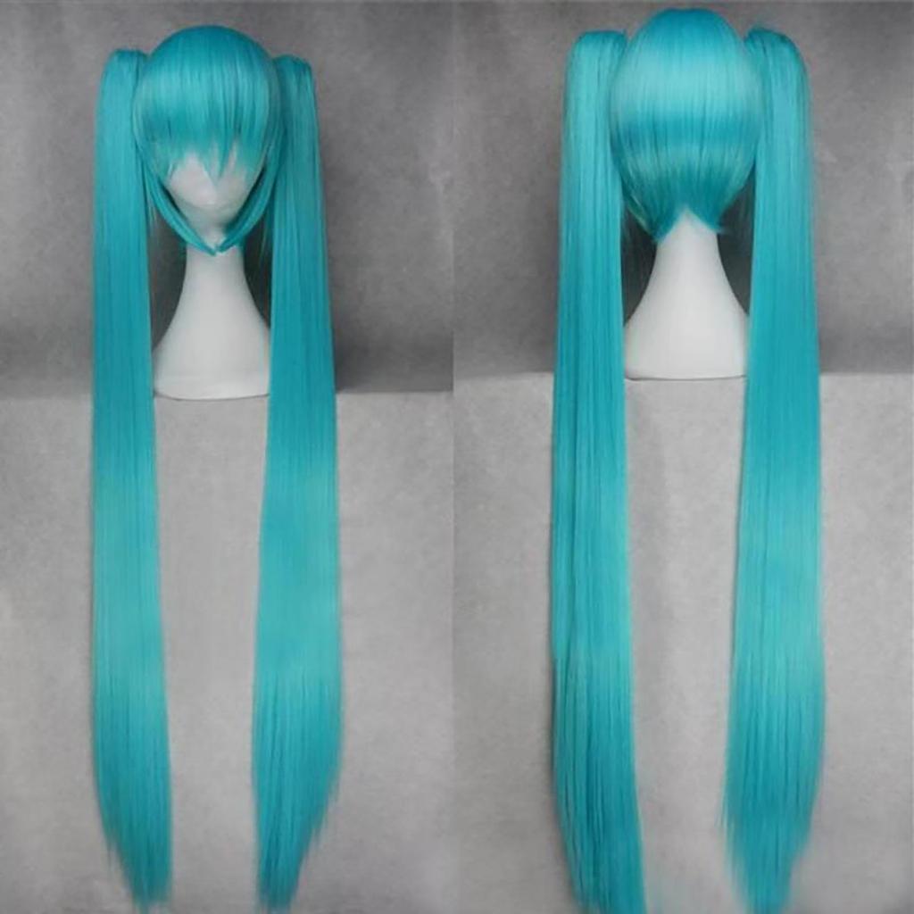 [Milky Time] Hatsune Miku Cosplay Halloween VOCALOID Original Costume with Wig (Outfit, Size L)
