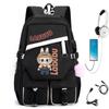 New POP MART Labubu School Bag USB Charging Student Junior High School Student Fashion Casual Backpack