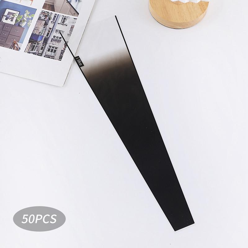 50 шт. свежей цветочной упаковки бумажный пакет одиночный букет роз упаковка прозрачная стеклянная бумага свежая цветочная упаковка