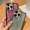Iphone16promax Подходит для чехла для телефона iPhone 15 с роскошным водным бриллиантом 14 Защитный чехол с блестками из смолы для женщин