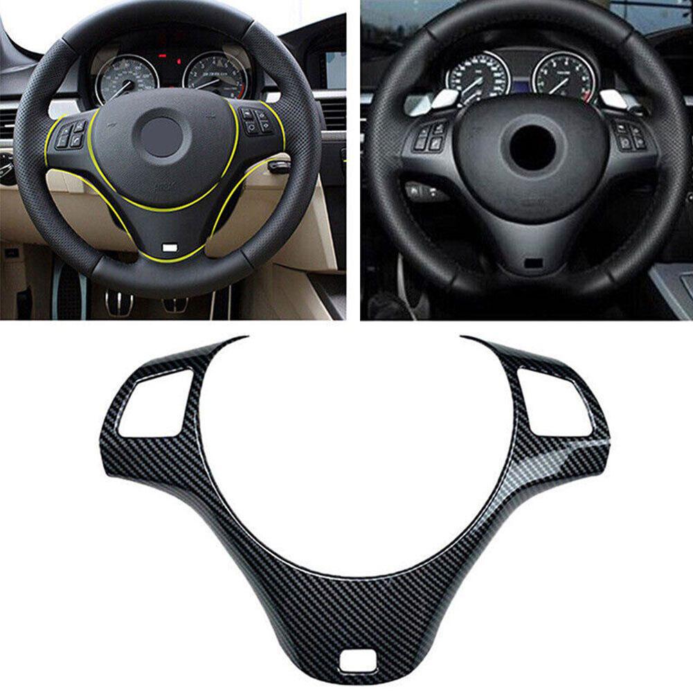 Наклейки на руль, чехол на руль, накладка на руль, рамка из АБС-пластика, высококачественный интерьер 1× для BMW 3S E90 E91 E92 E93