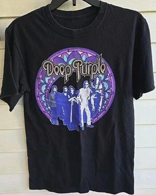 Концерт Deep Purple 90-х Футболка с коротким рукавом Черная Унисекс S-5XL 1J0152 Унисекс Футболка