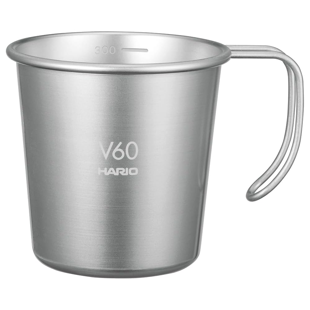 Hario V60 Metal Stacking Mug 300ml Silver