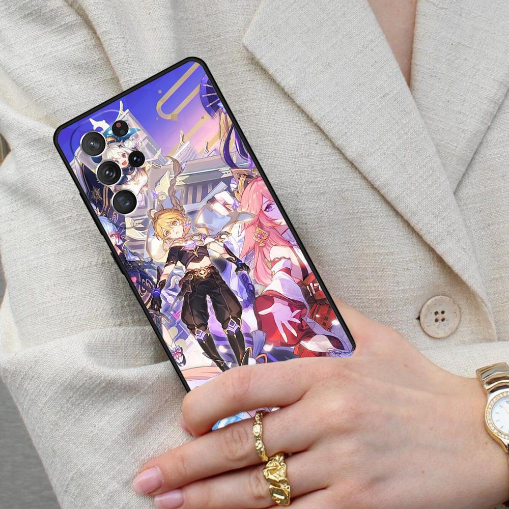 Чехол для телефона Raiden Shogun Genshin Impact для Samsung Galaxy S26 Ultra S25 S24 S23 S22 S21 S20 Note10