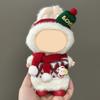 Mini Plush Doll Clothes Sweater Hat Dress Soft Doll Outfits Easy Wear Christmas Halloween Clothing for 17cm Dolls