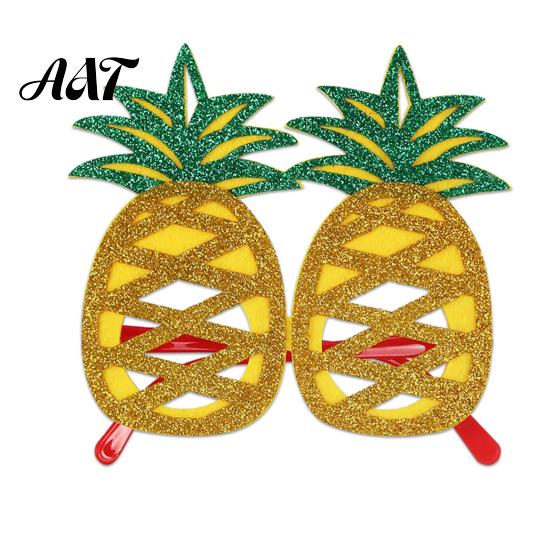 Summer Party Sunglasses Hawaiian Tropical Glasses, Glitter Felt Beach Pool Eyeglasses, Accessories Ocean Luau Style Eyewear for Photo Booth