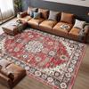 Traditional Oriental Area Rug Geometric Distressed Living Room Kitchen Dining Area Rugs Ethnic Soft Bedroom Rugs Kitchen Rugs
