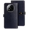 IDEWEI For Xiaomi Redmi Note 14 Pro 5G/Poco X7 5G Case Crocodile Texture PU Leather Flip Phone Cover