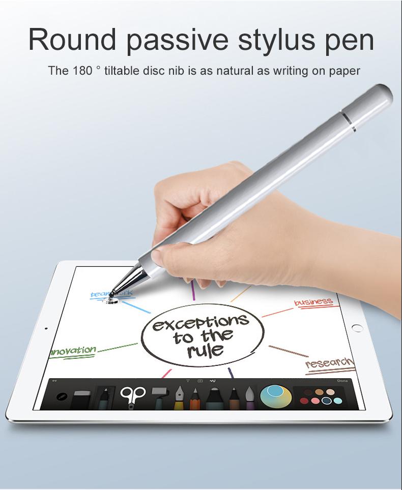 2 in 1 Precision Disc Stylus Pen High Sensitivity Passive Capacitive Pen for Drawing Writing Manufacturer
