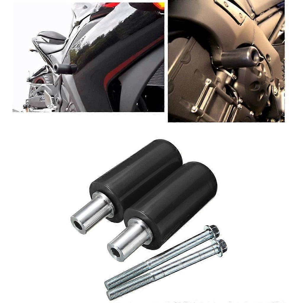For Suzuki GSXR1000 GSXR 1000 2005 2006 No Cut Frame Sliders Rubber Black Black