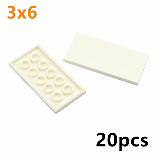 Строительные блоки из керамической плитки для поделок MOC Гладкие Фигурные Кирпичики 4x4 6x6 8x8 8x16 7x7 Совместимые 10202 1751 Образовательные Креативные Игрушки