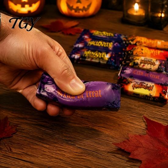 Desk Fidget Toys Halloween Squeeze Toy for Stress Relieving, Creepy Stick Shaped Sensory Toy, Tactile Slow Rising Bar Party Favors Adults Kids
