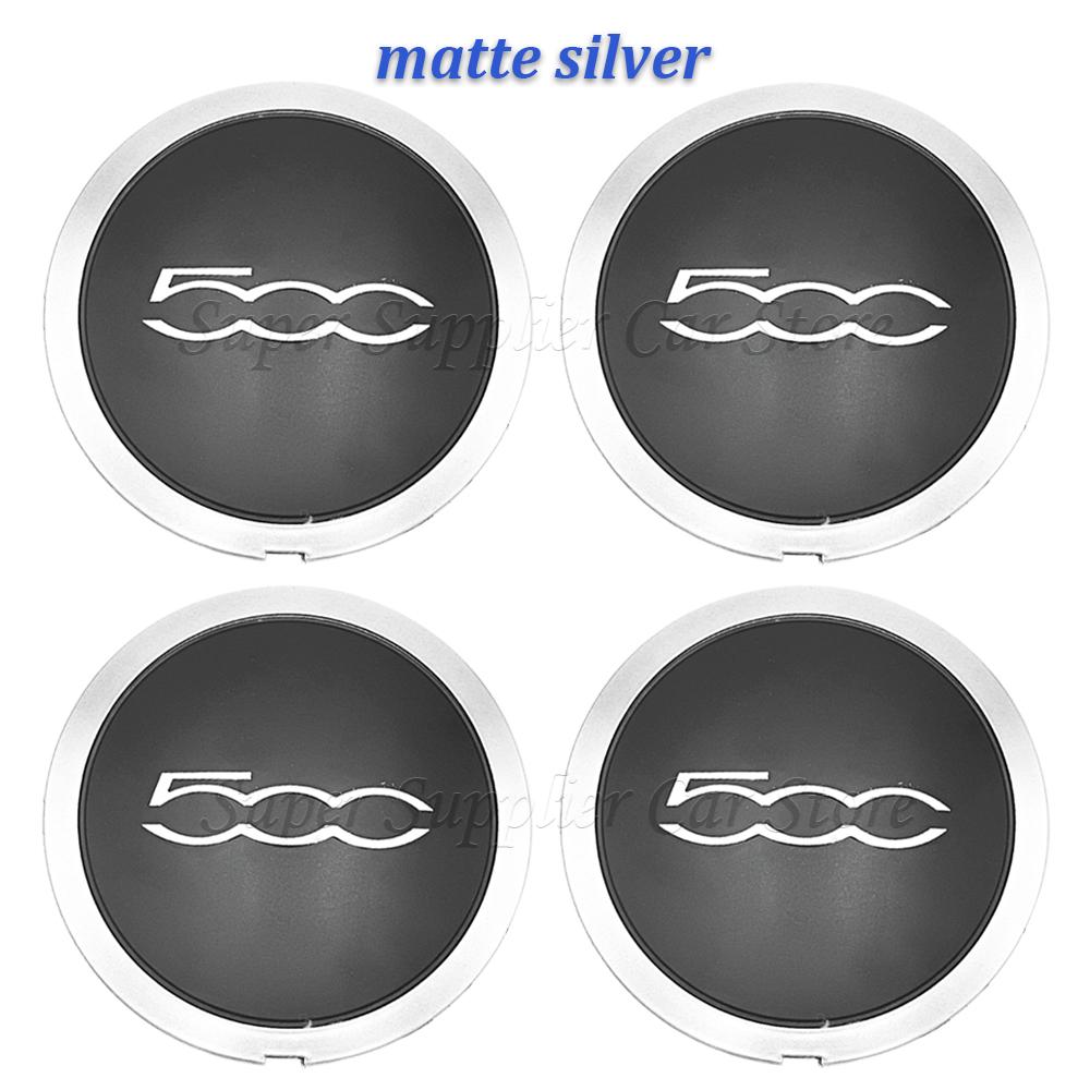 New For Fiat 500 Car Hubcap Wheels Centre 133Mm Hub Caps Dust Cover Silver or Black or Red 68078421AC 51884863 68078419AC