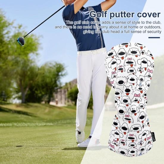 Чехол для клюшек для гольфа, защитный чехол для клюшек Fairway Woods Hybrids, чехол для клюшек для гольфа с изображением мультяшного щенка