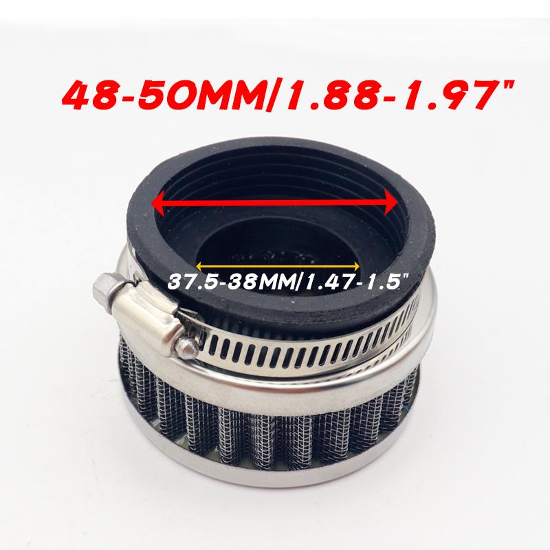 28mm-60mm Universal Air Filter Cleaner Motorcycle ATV Pit Dirt Bike Air Cleaner Intake Filter for Honda Kawasaki Yamaha Moto