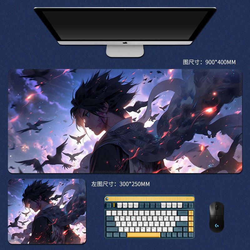New Boys Anime Leather Mouse Pad Oversized Naruto Nonslip Mouse Pad Table Mat Office Keyboard Pad Gaming Esports Keyboard Pad