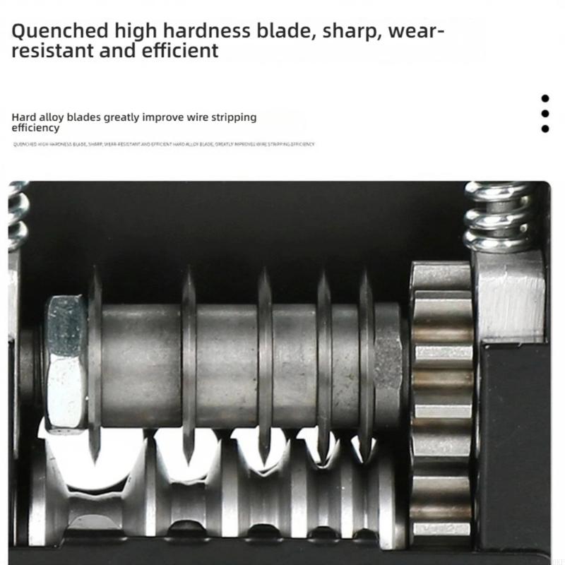 Машина для зачистки кабеля Машина для зачистки проводов для дрели, электропривода или ручного привода Инструмент для зачистки проводов A0KF