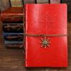 Retro Traveler's Notebook and Journal Diary Planner Note Book PU Leather Pirate Anchors Spiral Journal Notebooks Stationery Gift