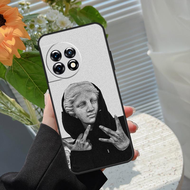 Греческая статуя в худи Чехол для OnePlus 8 9 10 Pro 15 13 12 11 13T 13R 12R 10T 8T Nord 5 CE 2 3 4 Lite N20 N30 Обложка