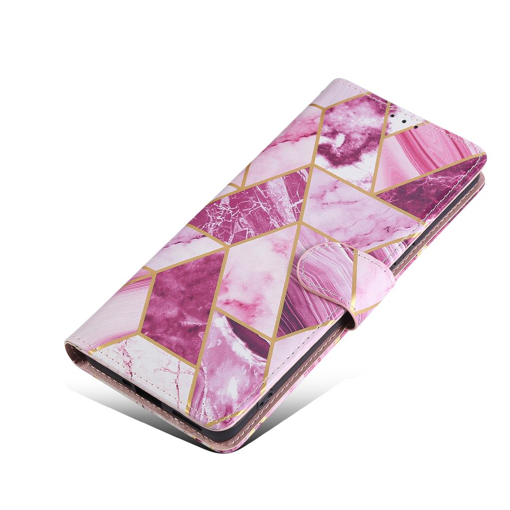 Для Xiaomi Redmi Note 14 Pro 4G Чехол Лакированный Мраморный Узор Кожаный Чехол для Телефона