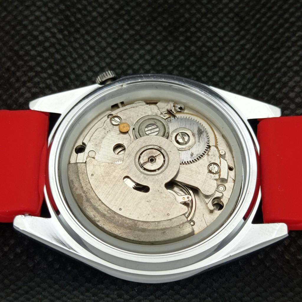ВОССТАНОВЛЕННЫЕ ВИНТАЖНЫЕ МУЖСКИЕ ЧАСЫ SEIKO 5 AUTOMATIC JAPAN D/D RED 593a-a311236-9
