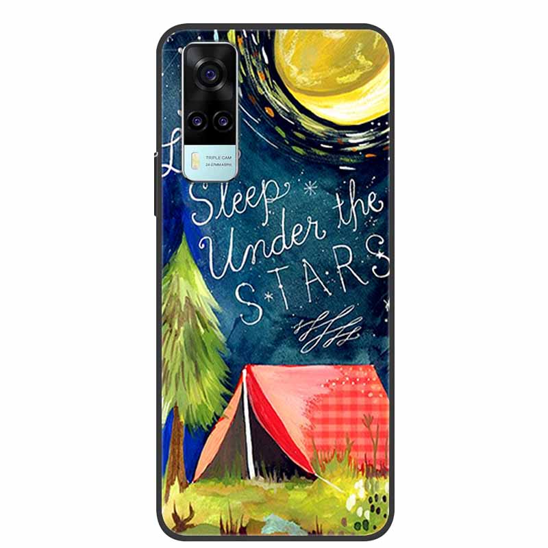 Чехол для vivo Y31 2021 Ударопрочный Мягкий силикон ТПУ Задняя крышка Для Vivo Y53S 4G Y31 2021 Y 31 Чехол V2036 Чехол для телефона Милый мультяшный