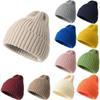 Thick Knitted Cap Winter Warm Slouchy Bonnet Fashion Woolen Hat  for Men Women