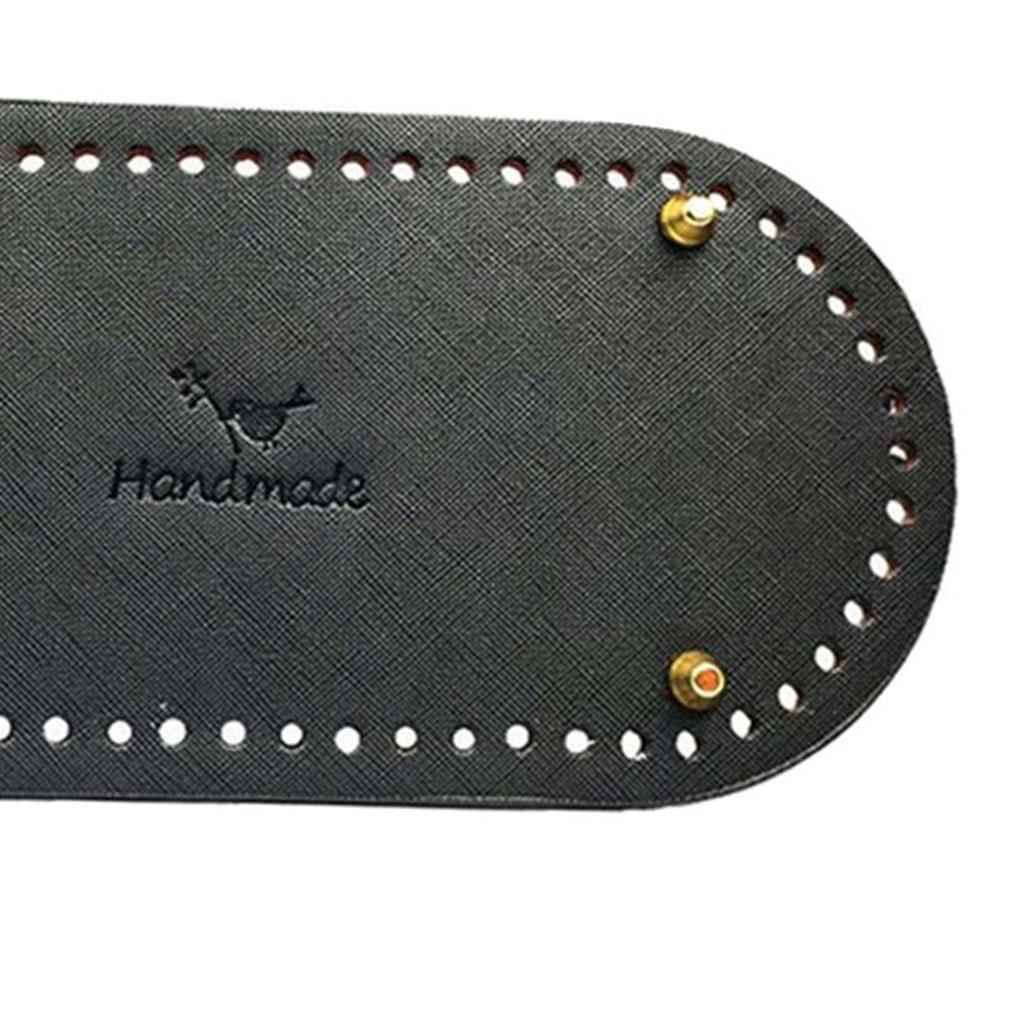 Вязание крючком из искусственной кожи, овальная длинная сумка, формирователь дна, подушка для сумочки, подушка для кошелька, принадлежности для рукоделия