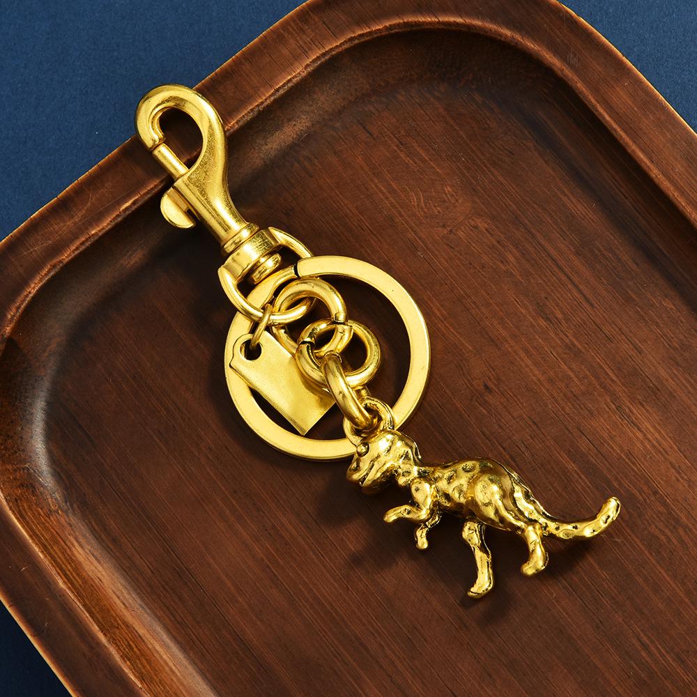 3D Металлический брелок с кошкой и динозавром - Рекламный подарок, подвеска для ключей