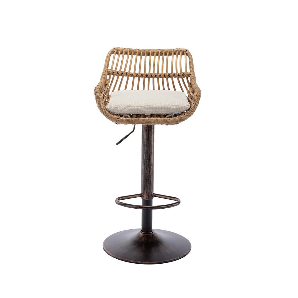 The modern bar stool set consists of two adjustable footstools, suitable for kitchens and dining rooms