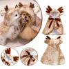 Decorative Cat Elk Cloak Warm Christmas Elk Cape Dog Halloween Costume Elk Dog Shawl  Halloween