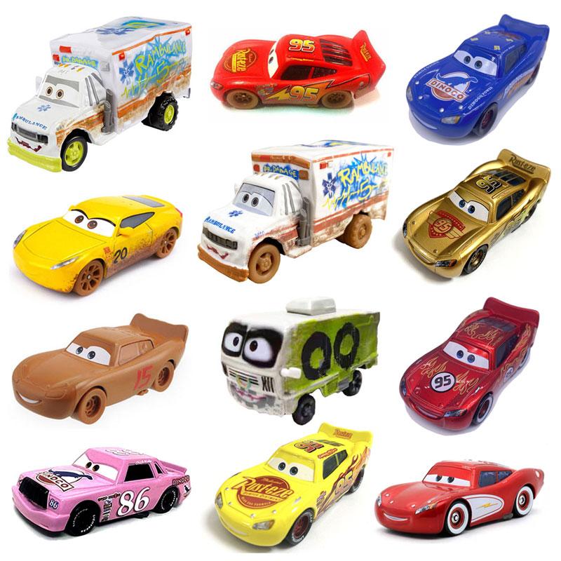 Pixar Тачки 3 Громовая Вечеринка Молния МакКуин 1:55 Dr Damage Arvy Металлическая литая модель транспортного средства Игрушка Рождественский Подарок для Детей