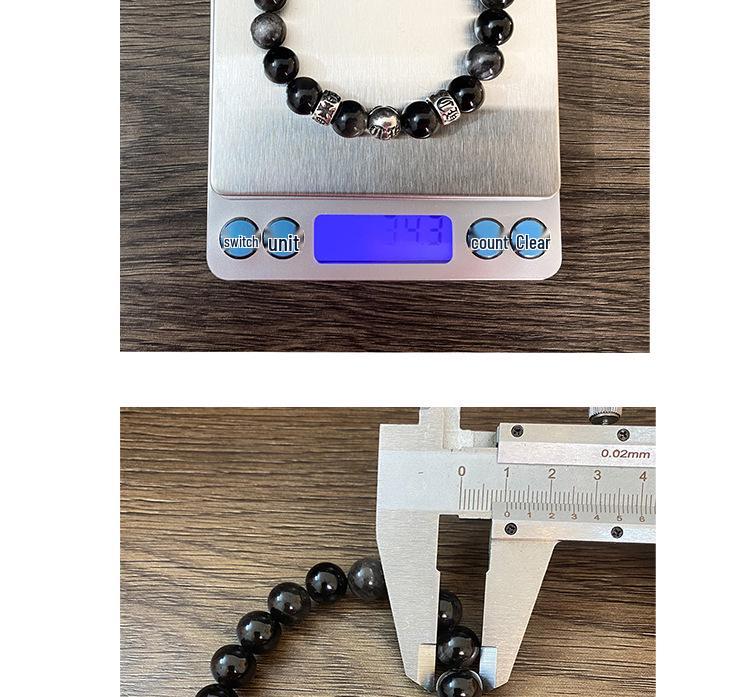 Kroxin Golden Obsidian Pixiu Bracelet: Lucky Beads Fashion Jewelry for Couples