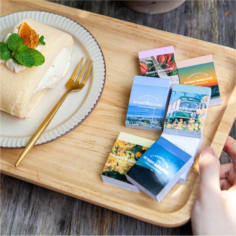 50 шт./книга, серия декоративных наклеек Sunset Romance, Скрапбукинг, Diy Stick, этикетка, дневник, канцелярские принадлежности, альбом, журнал, наклейка Ins